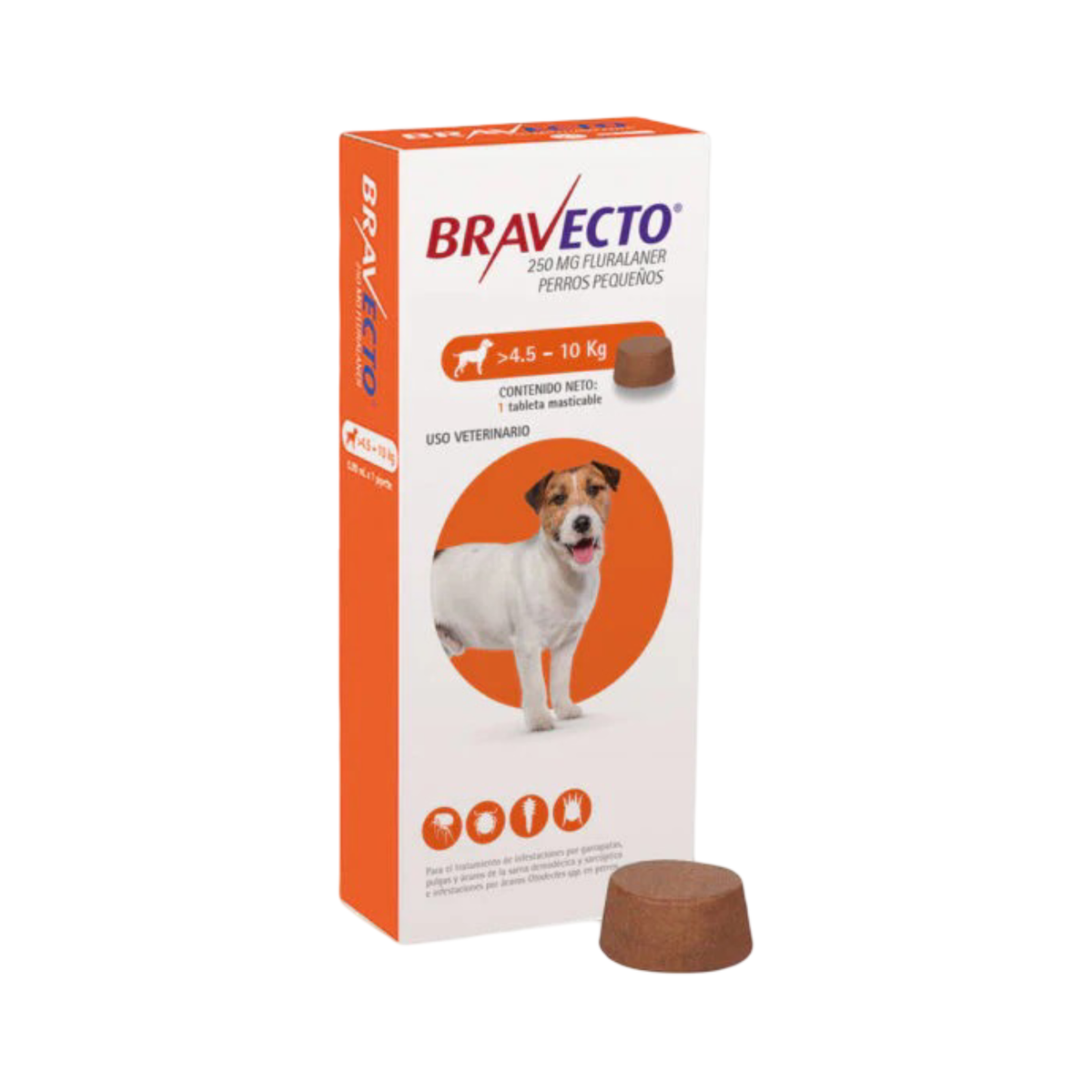 BRAVECTO 4.5 a 10 kg 1 tab