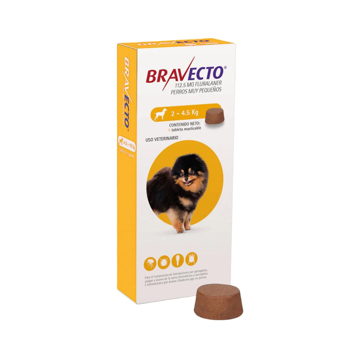BRAVECTO 2 a 4.5 kg 1 tab