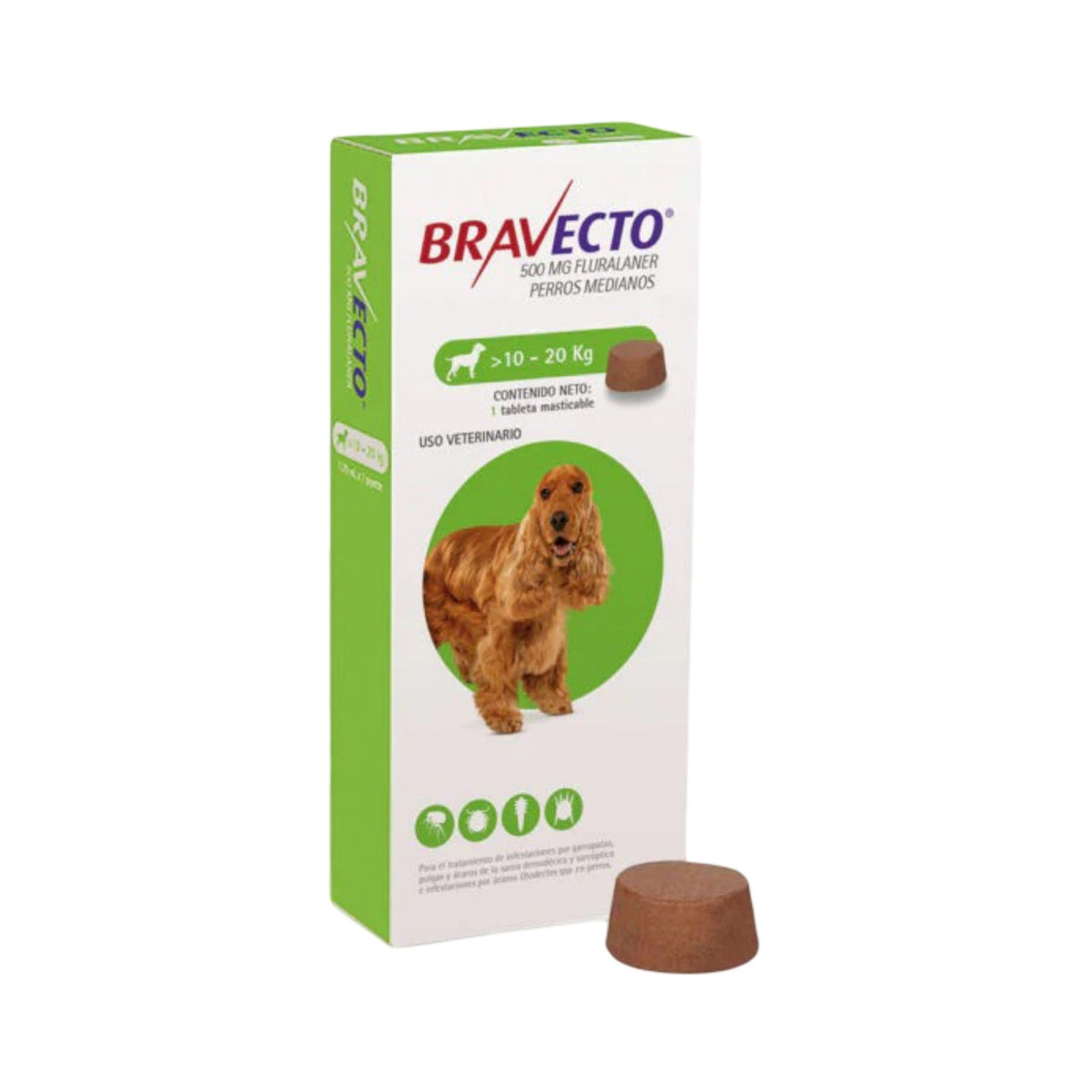 BRAVECTO 10 a 20 kg 1 tab