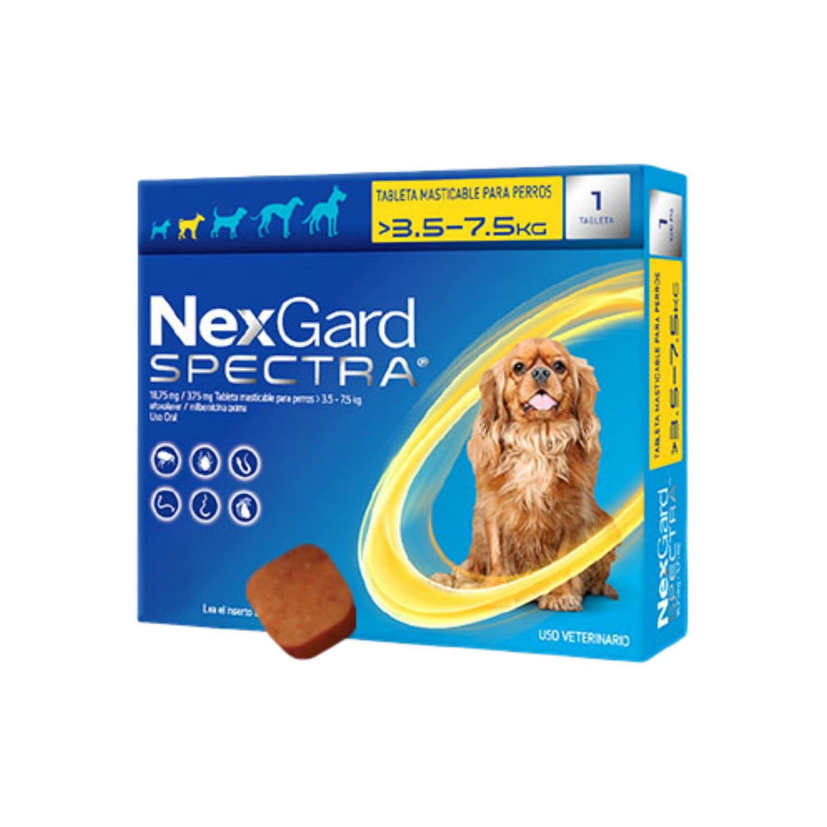 NEXGARD SPECTRA S 3.6 a 7.5 kg 1 tab