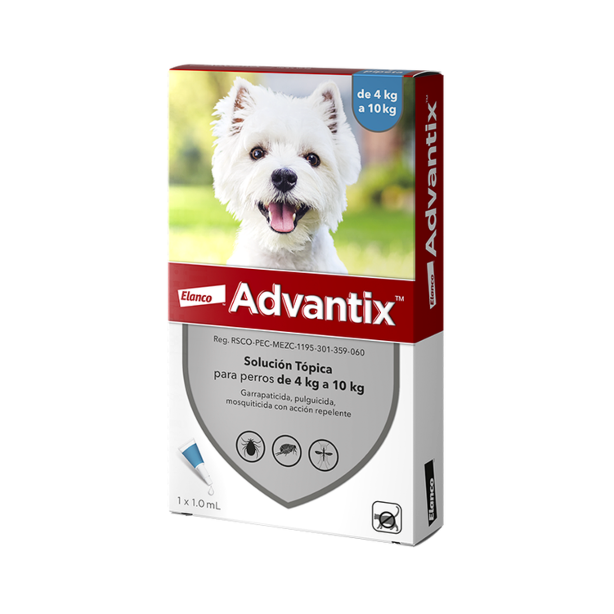 ADVANTIX 4 a 10 kg Perro 1 ml