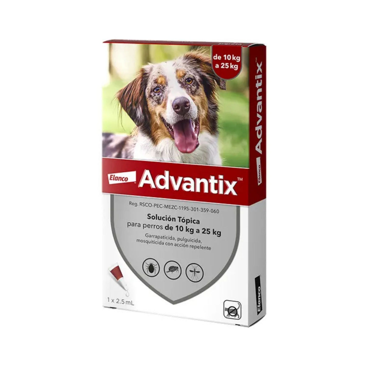 ADVANTIX 10 a 25 kg Perro 2.5 ml