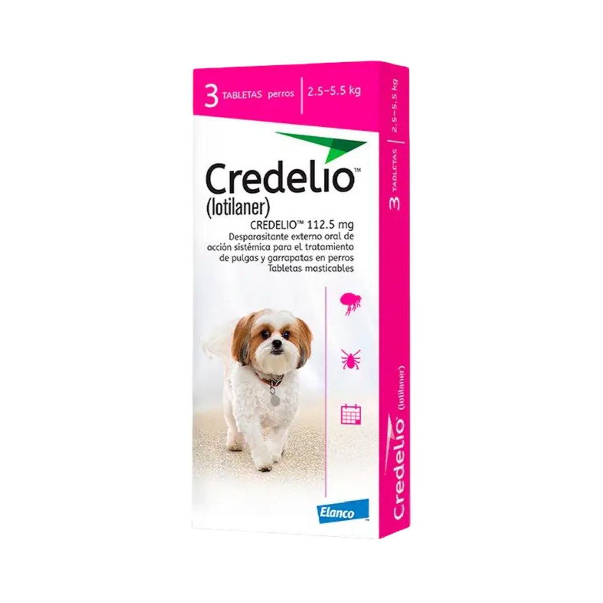 CREDELIO 2.5 A 5.5 kg 3 tabs PERRO
