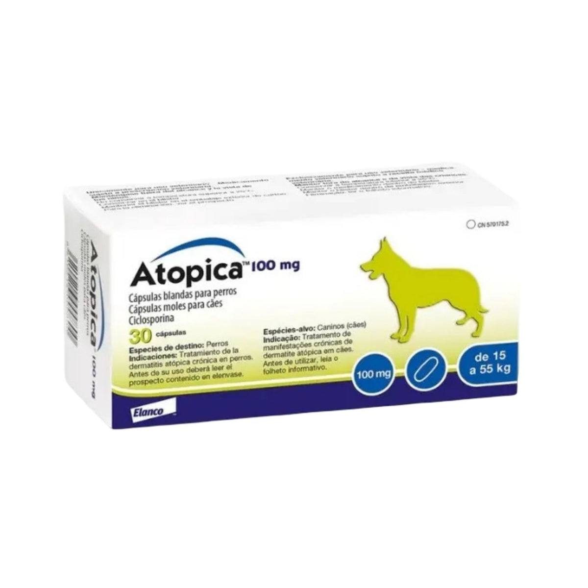 ATOPICA 15 a 55 kg 100mg 30 caps