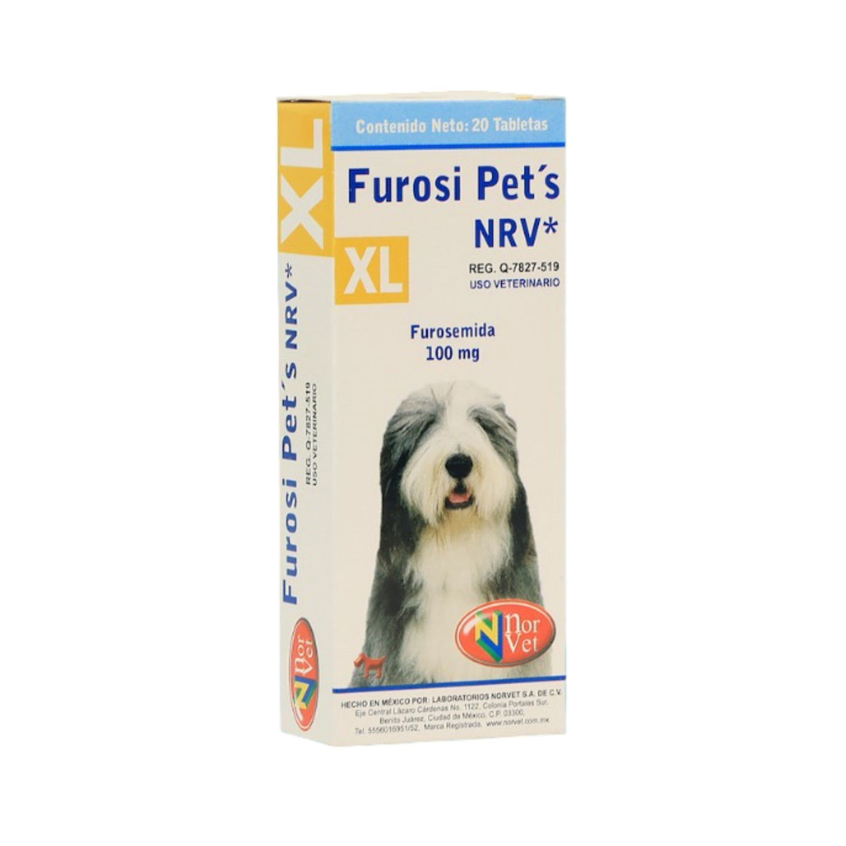 FUROSI PETS XL 100 mg 20 tabs