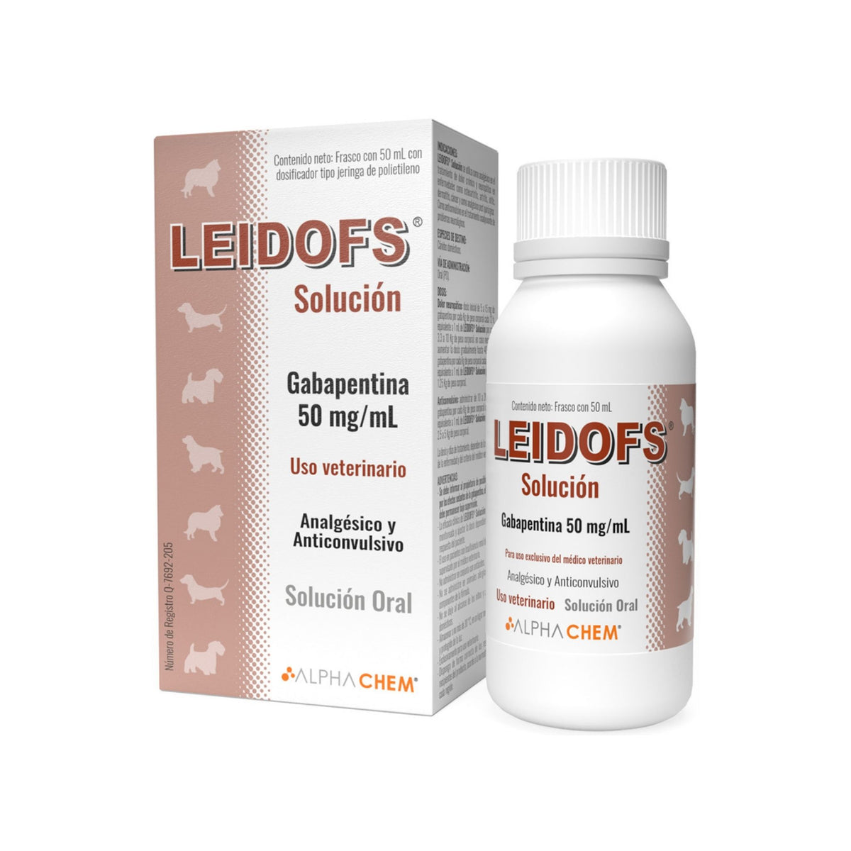 LEIDOFS SOLUCION 50 mg 50 ml PERRO