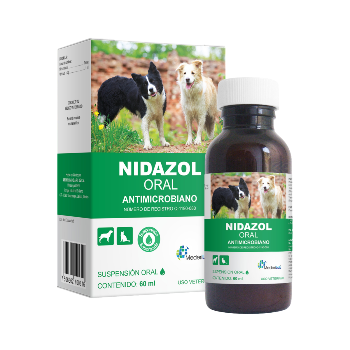 NIDAZOL SUSPENSIÓN 75 mg 60 ml