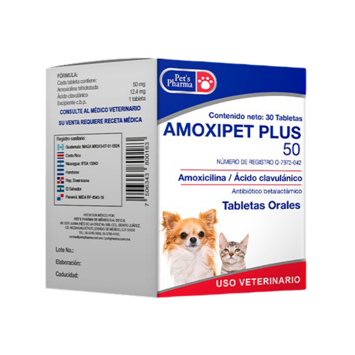 AMOXIPET PLUS-50 50 mg 30 tabs