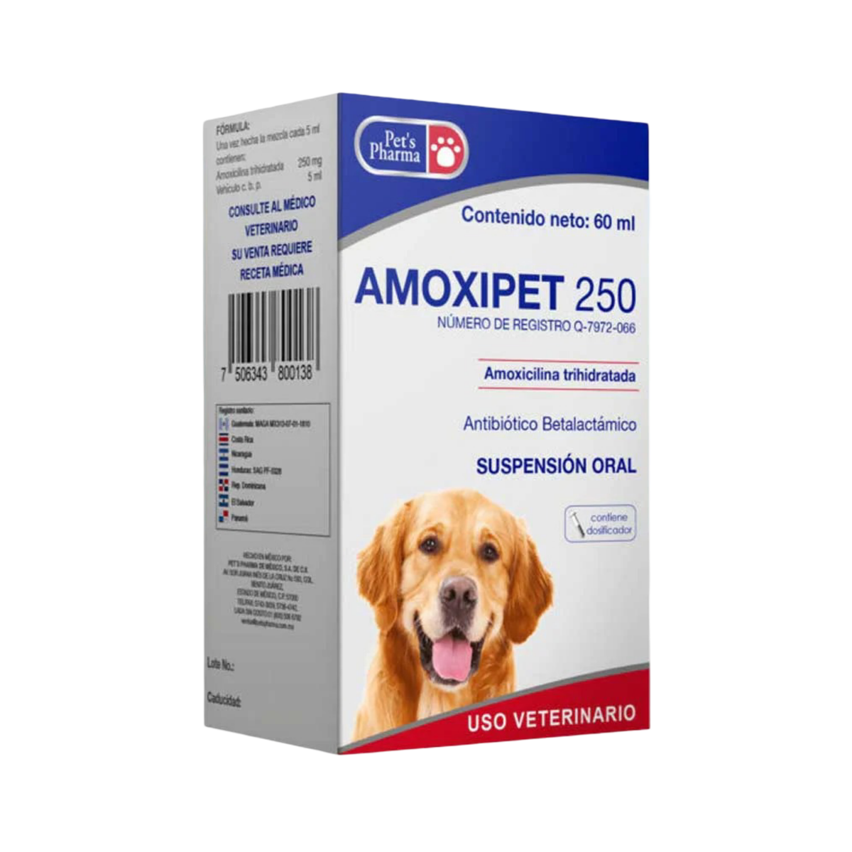 AMOXIPET SUSPENSION 250 mg 60 ml