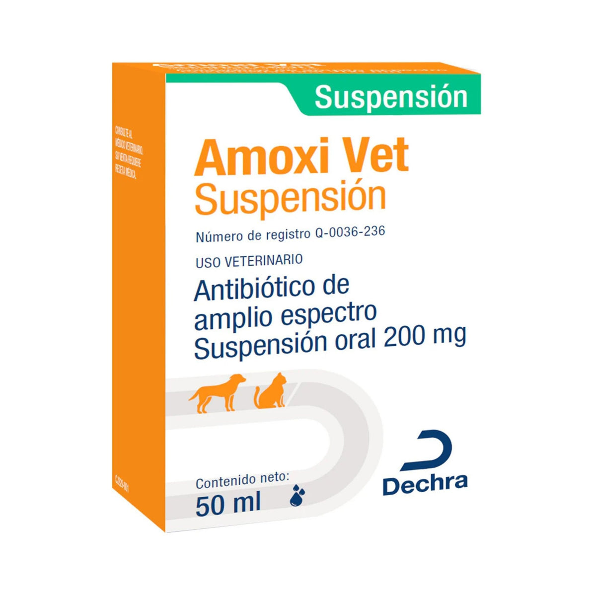 AMOXI VET SUSPENSIÓN 50 ml 200 mg