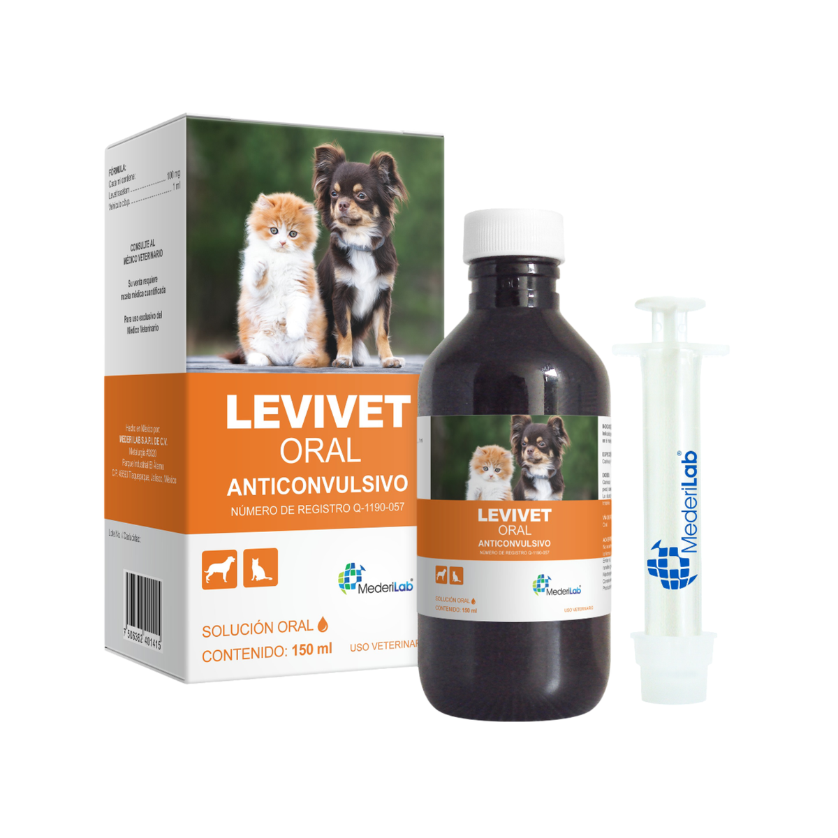 LEVIVET SOLUCIÓN 100 mg 150 ml