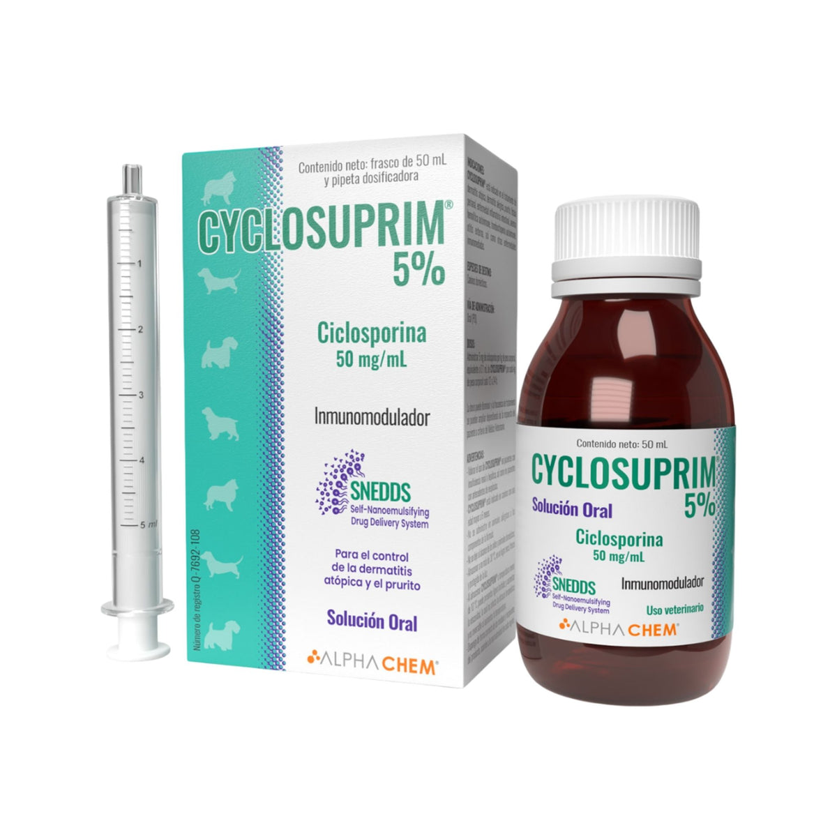 CYCLOSUPRIM 5% SOLUCIÓN 50 mg 50 ml