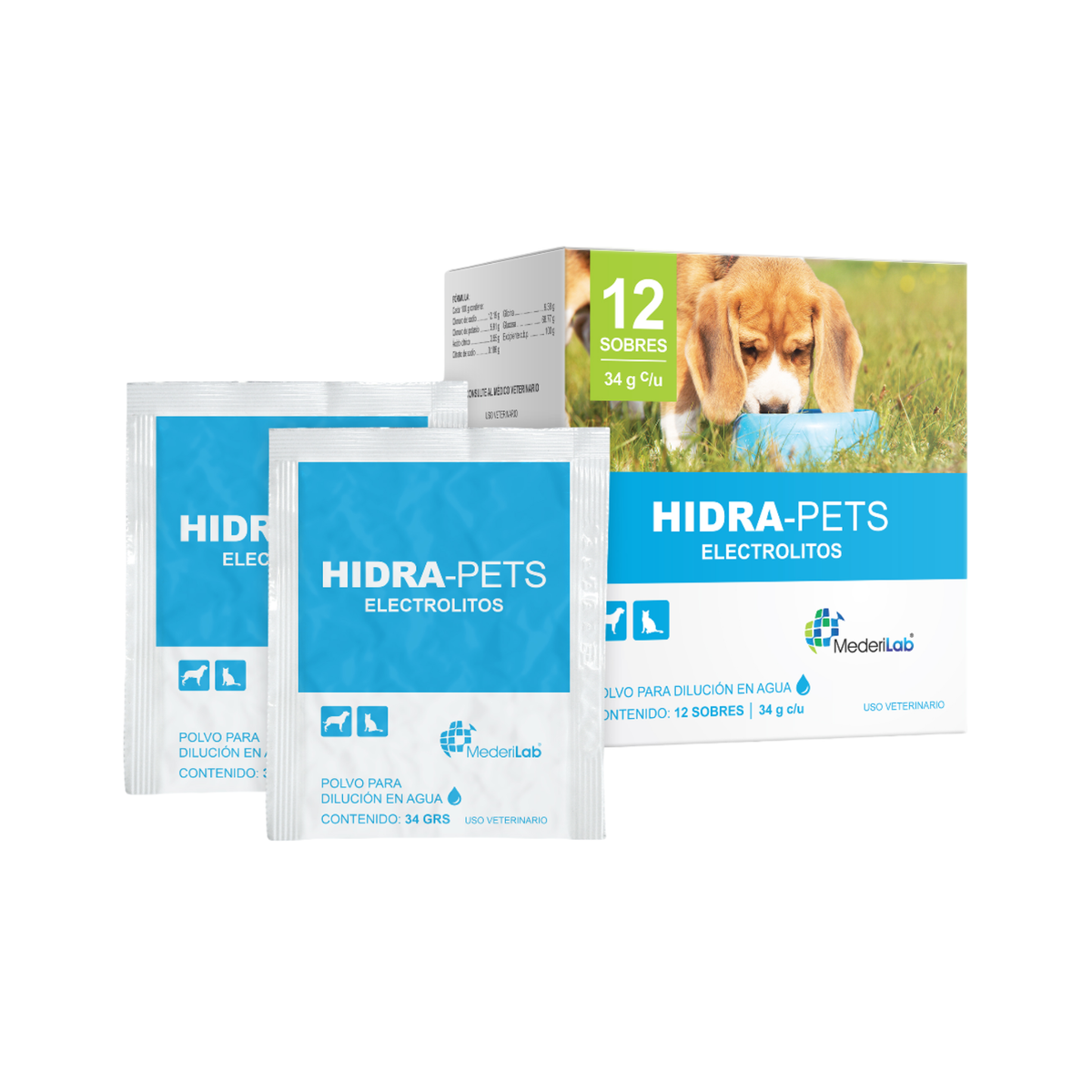 HIDRA-PETS 34 g 12 sobres