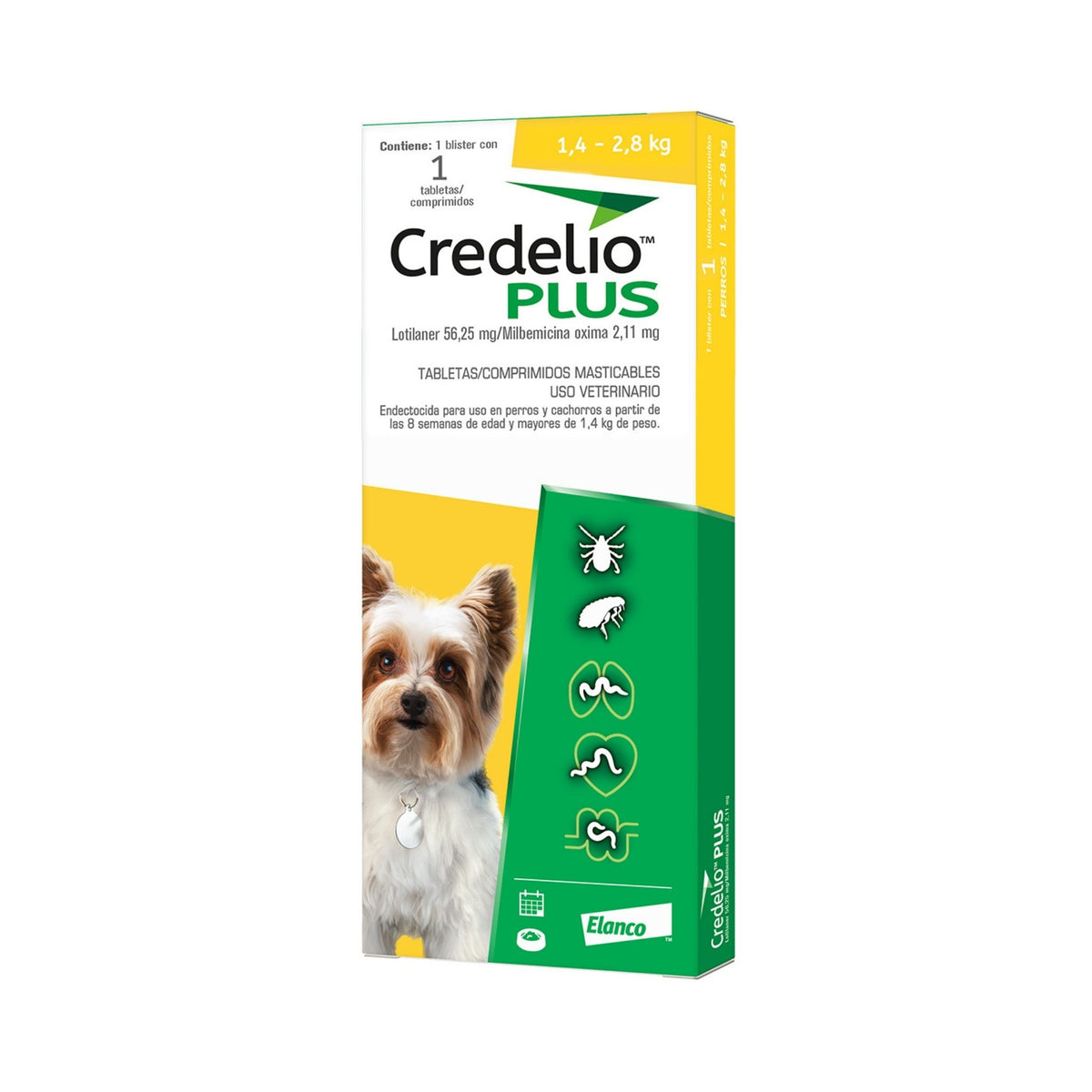 CREDELIO PLUS 1.4-2.8 3 tabs PERRO