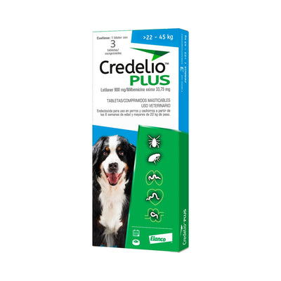 CREDELIO PLUS 22-45 kg 3 tabs PERRO