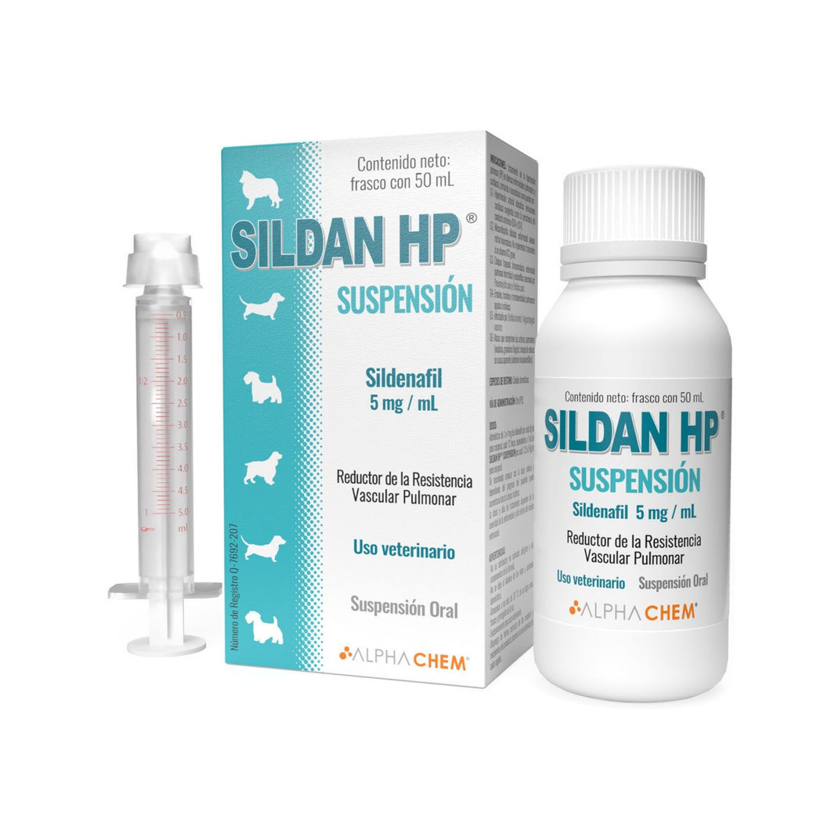 SILDAN HP SUSPENSIÓN 5 mg 50 ml
