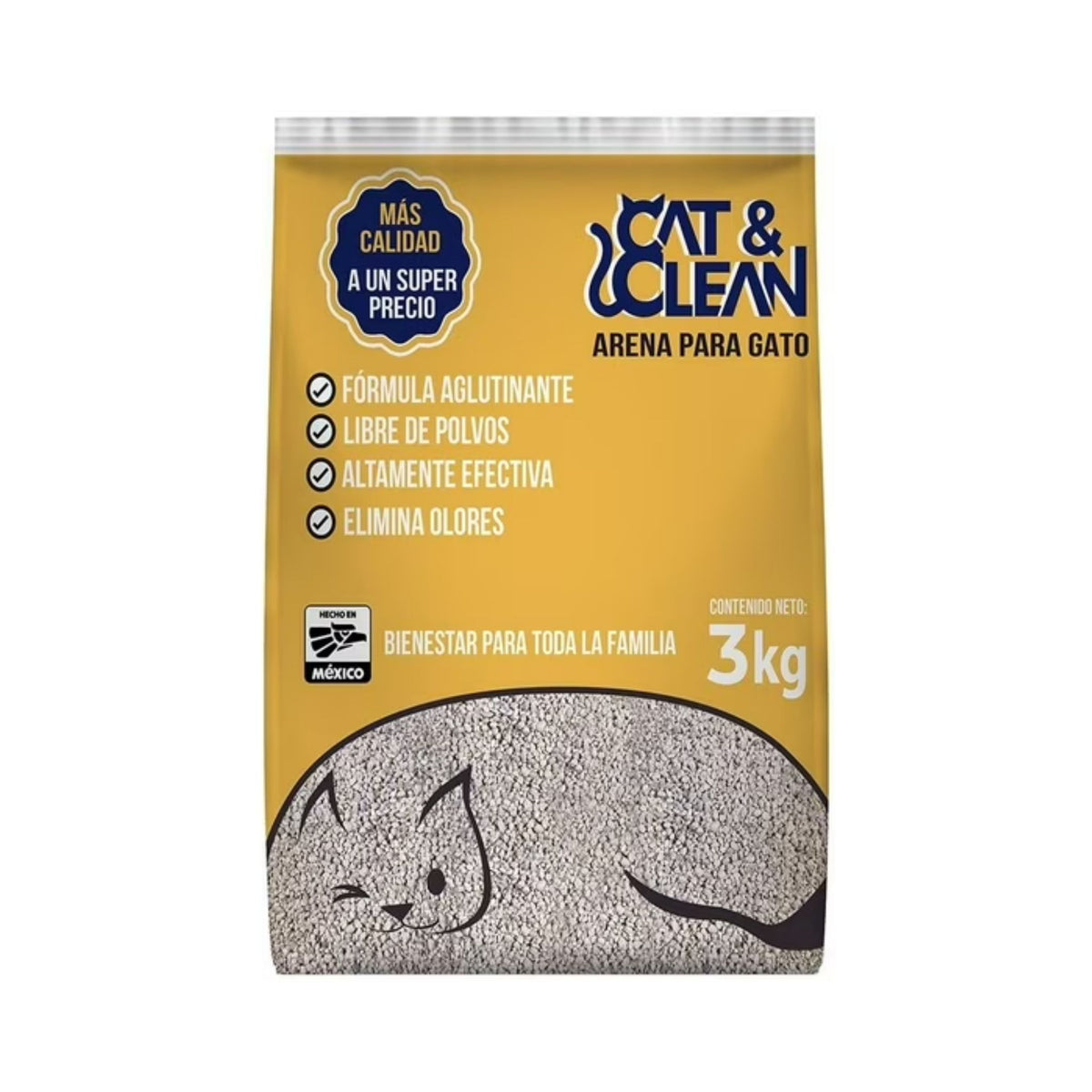ARENA PARA GATO CAT&CLEAN 3 kg