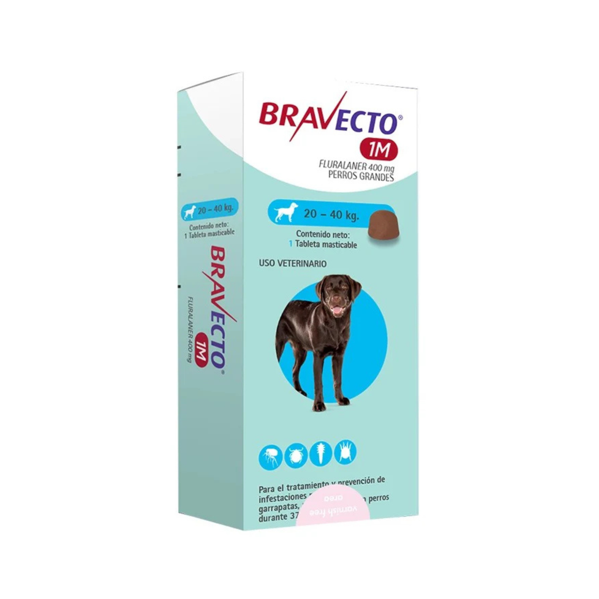 BRAVECTO 1M 20-40kg 1 tab