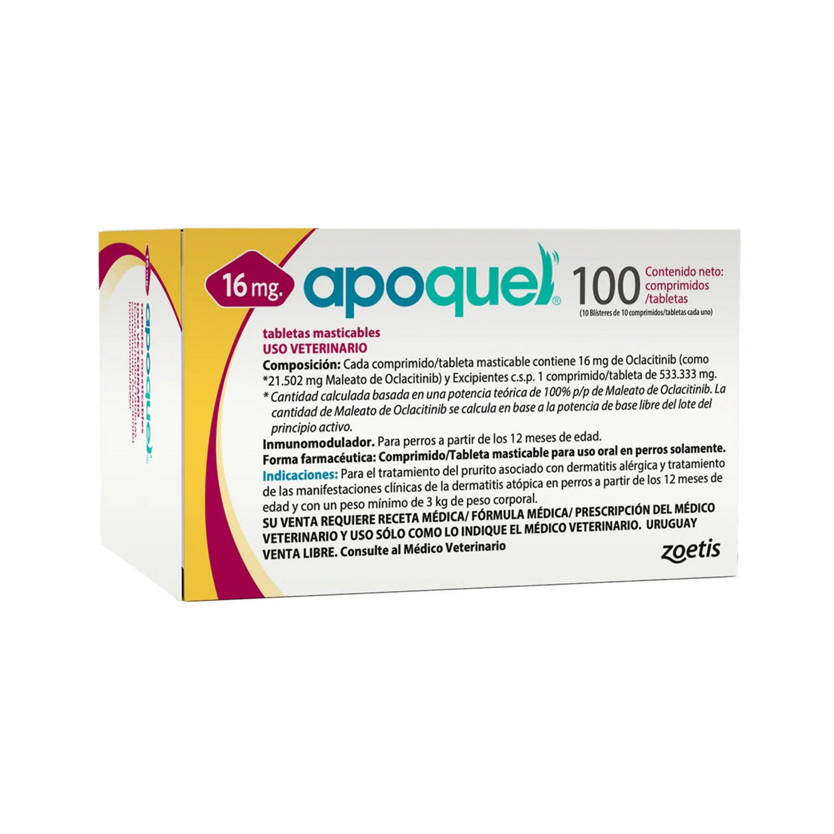 APOQUEL MASTICABLE 16 mg 100 tabs
