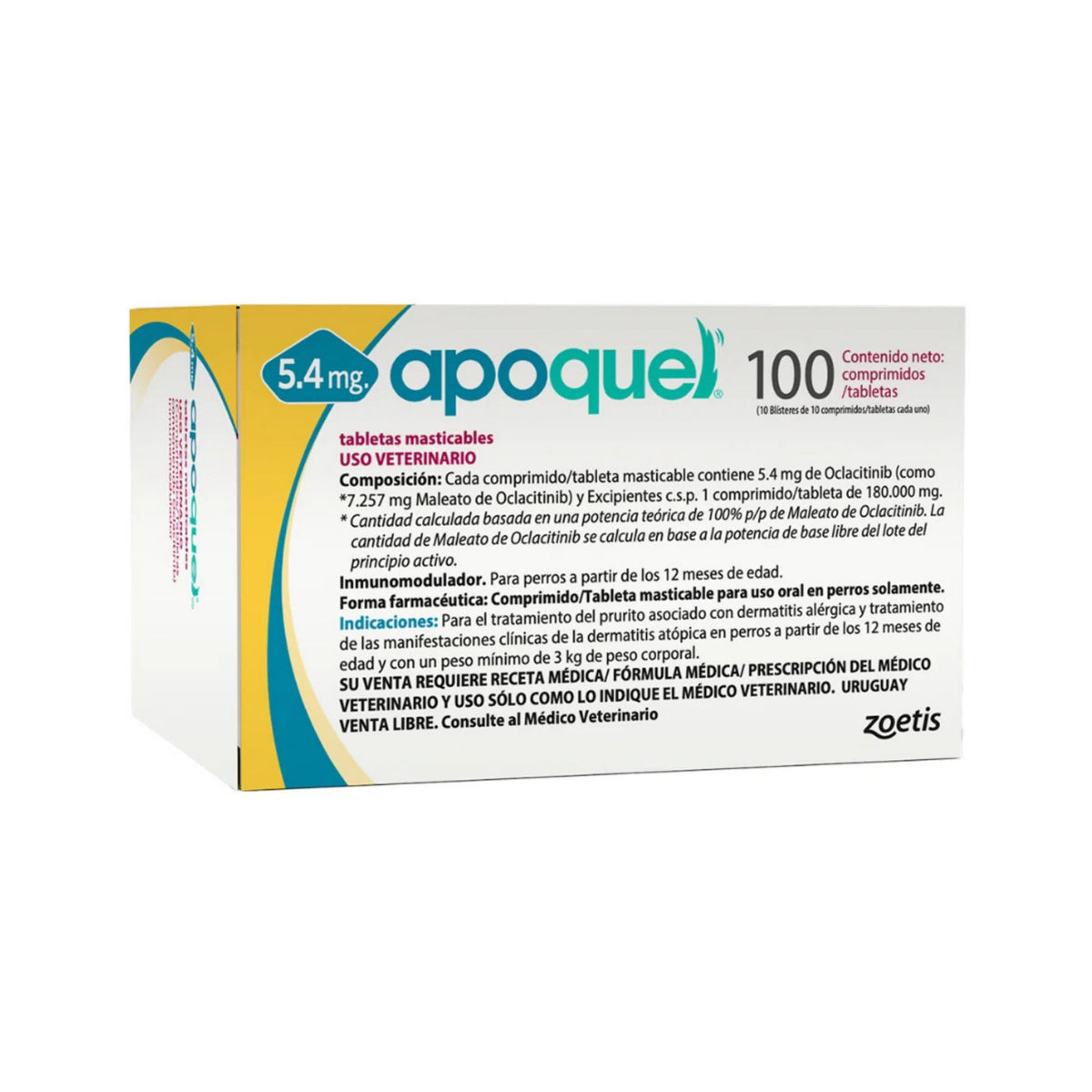 APOQUEL MASTICABLE 5.4 mg 100 tabs