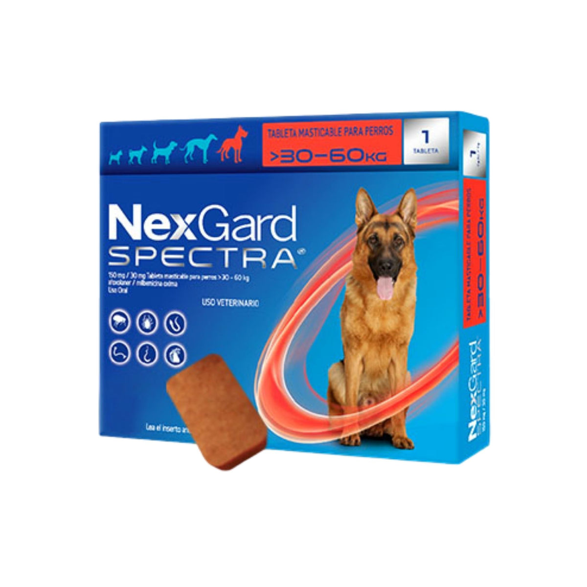 NEXGARD SPECTRA XL 30.1 a 60 kg 1 tab