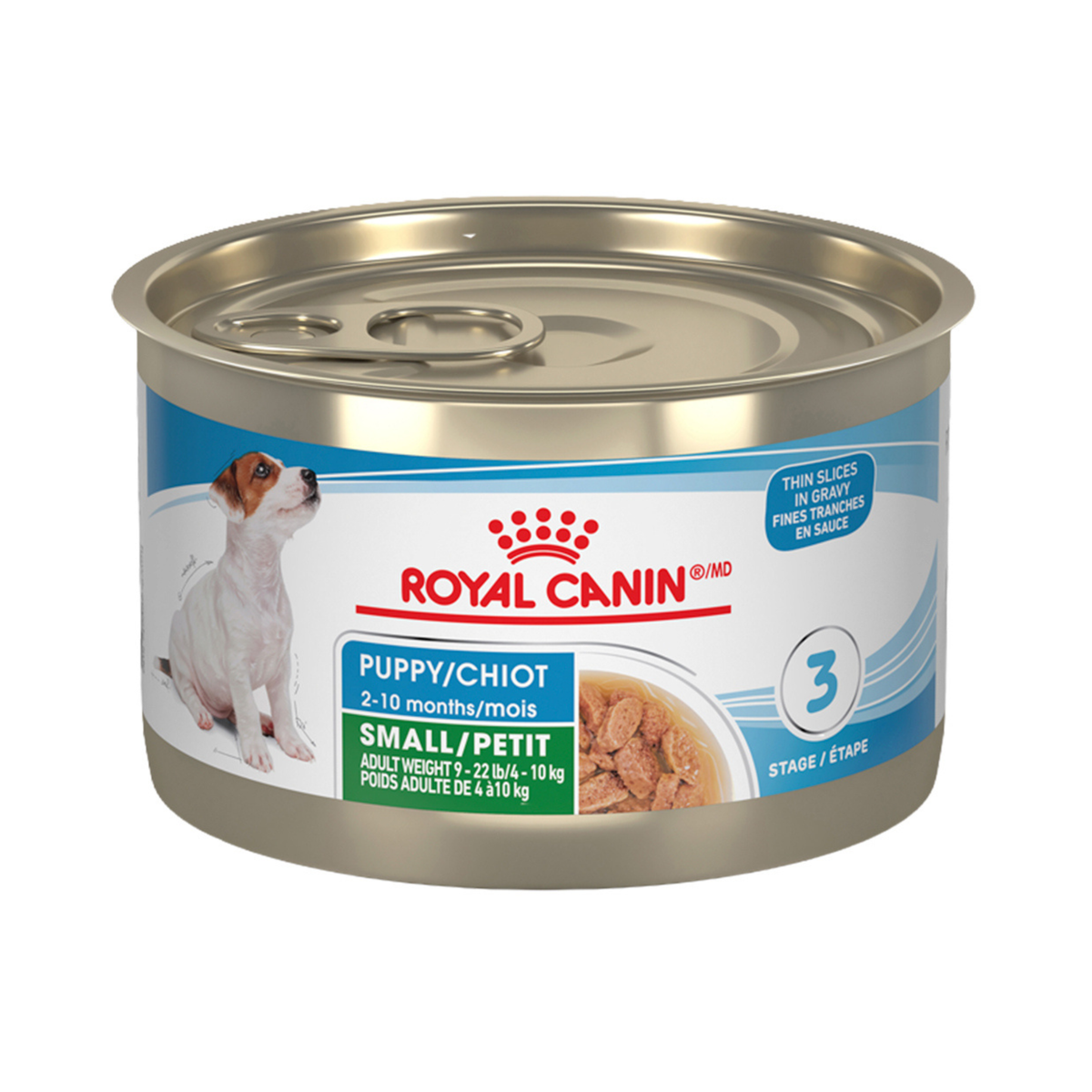 SMALL PUPPY THIN SLICES IN GRAVY 145 g PERRO
