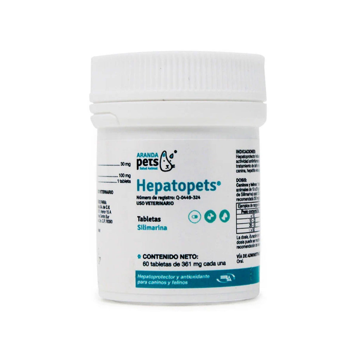 HEPATOPETS 60 Tabletas