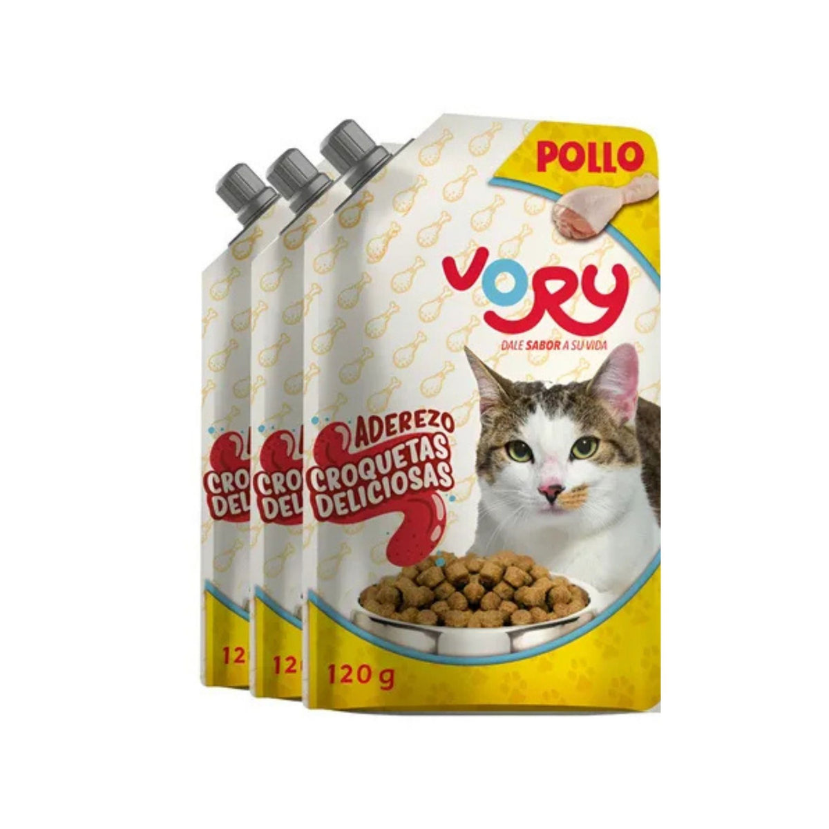 VORY POUCH POLLO 120 g GATO