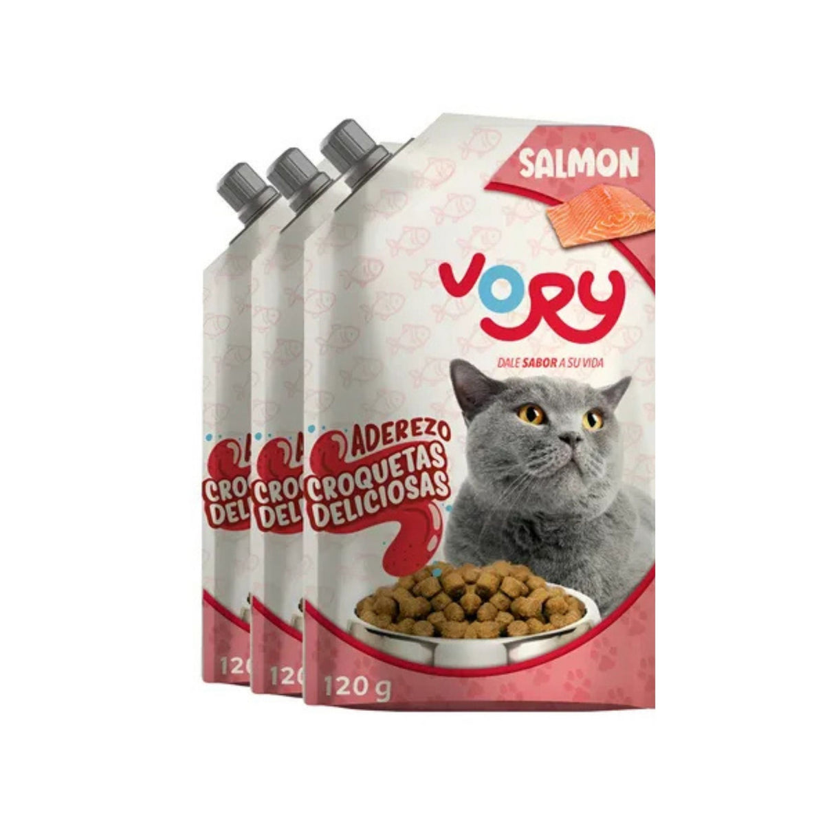 VORY POUCH SALMÓN 120 g GATO
