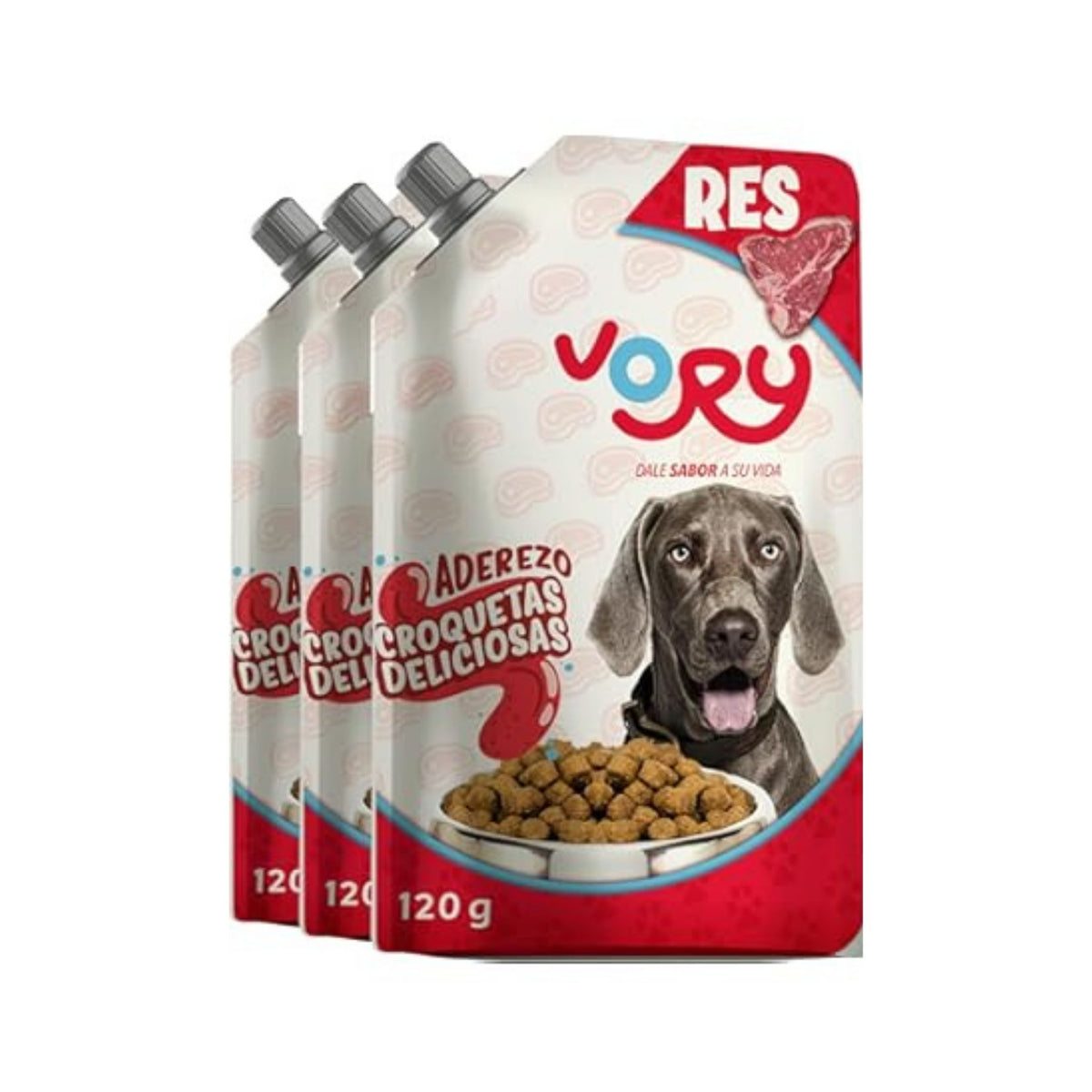 VORY POUCH RES 120 g PERRO
