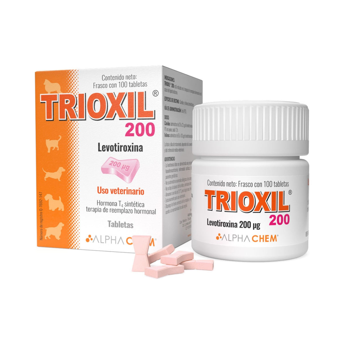 TRIOXIL 200 mcg 100 tabs