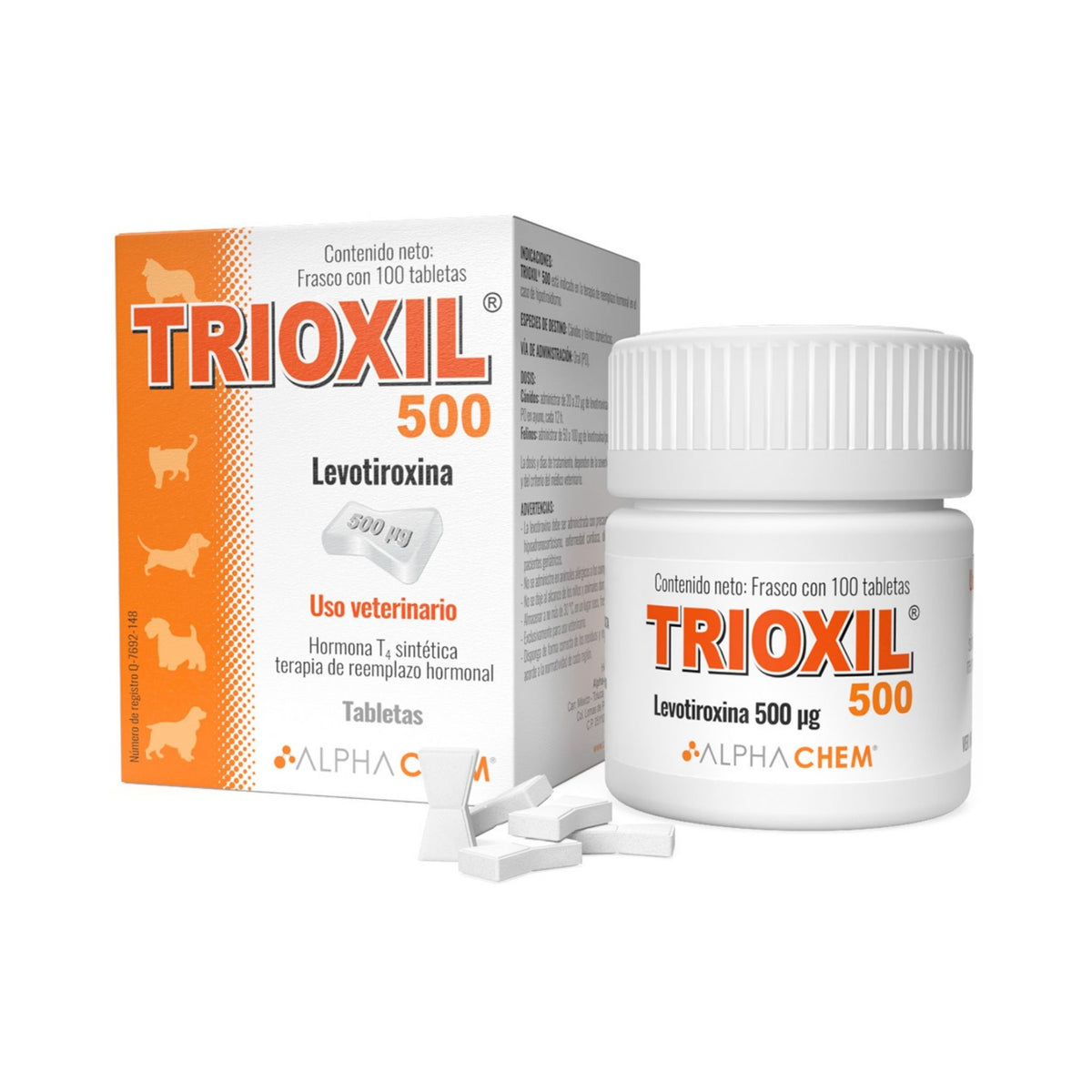 TRIOXIL 500 mcg 100 tabs