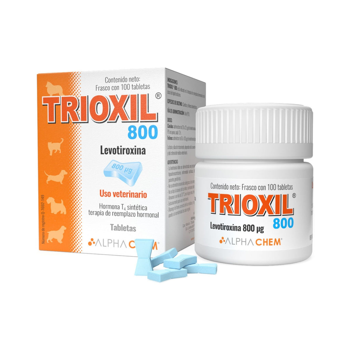 TRIOXIL 800 mcg 100 tabs