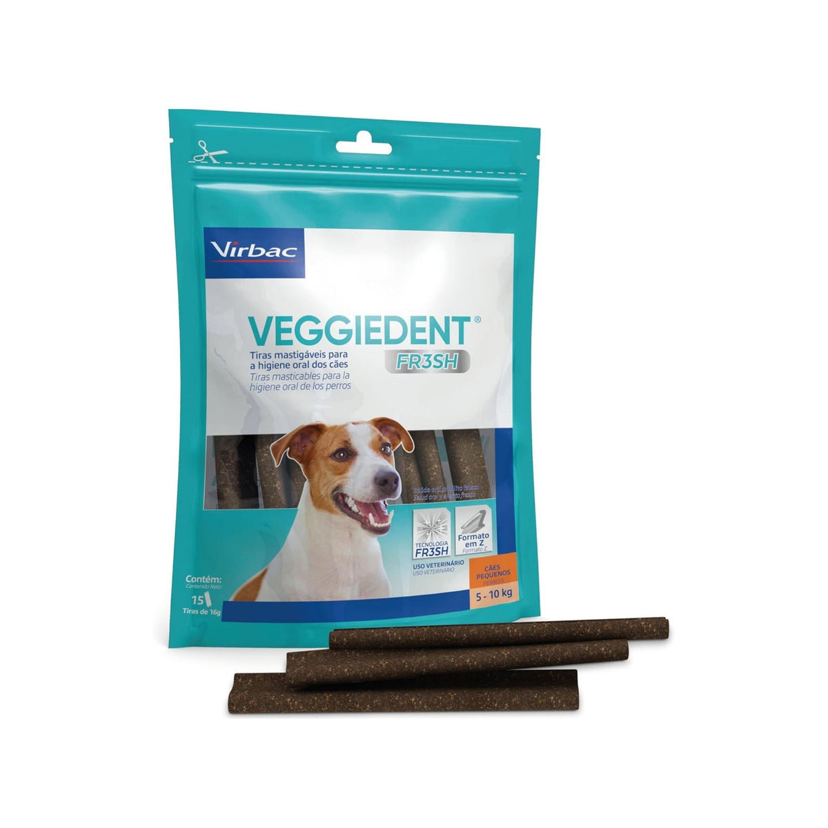 VEGGIEDENT FR3SH S 15 tiras