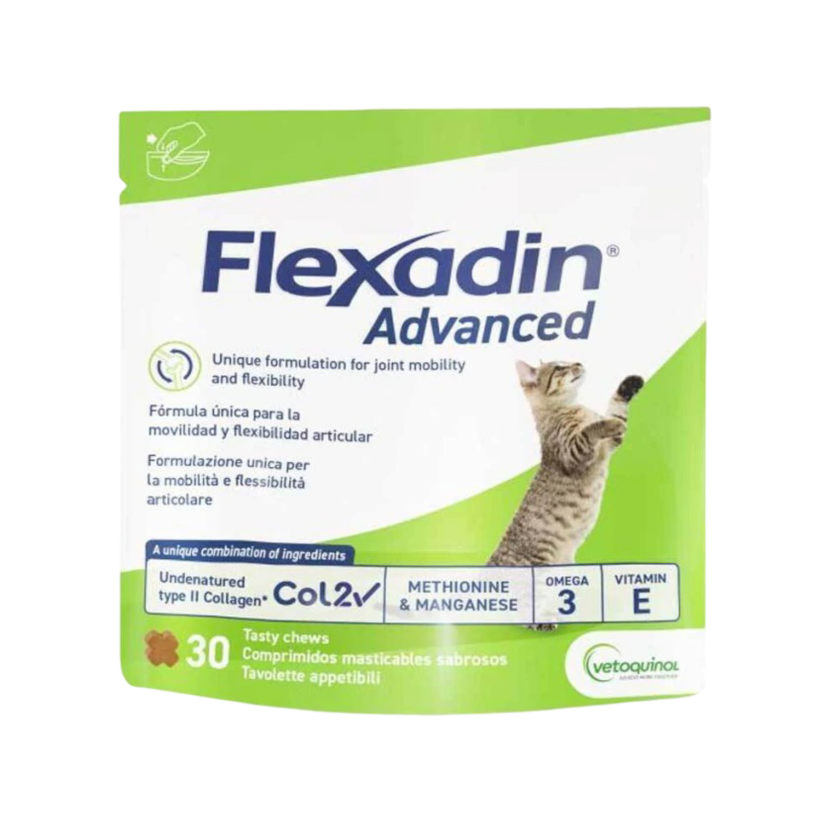 FLEXADIN ADVANCE GATO 30 COMPRIMIDOS