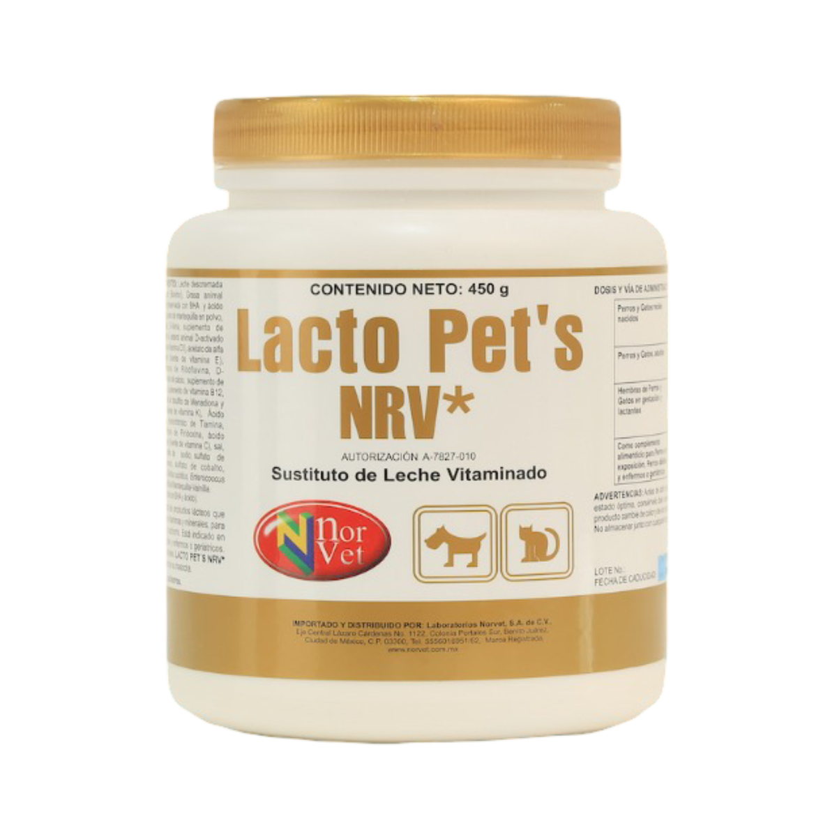 LACTO PETS NRV 450 g PERRO Y GATO