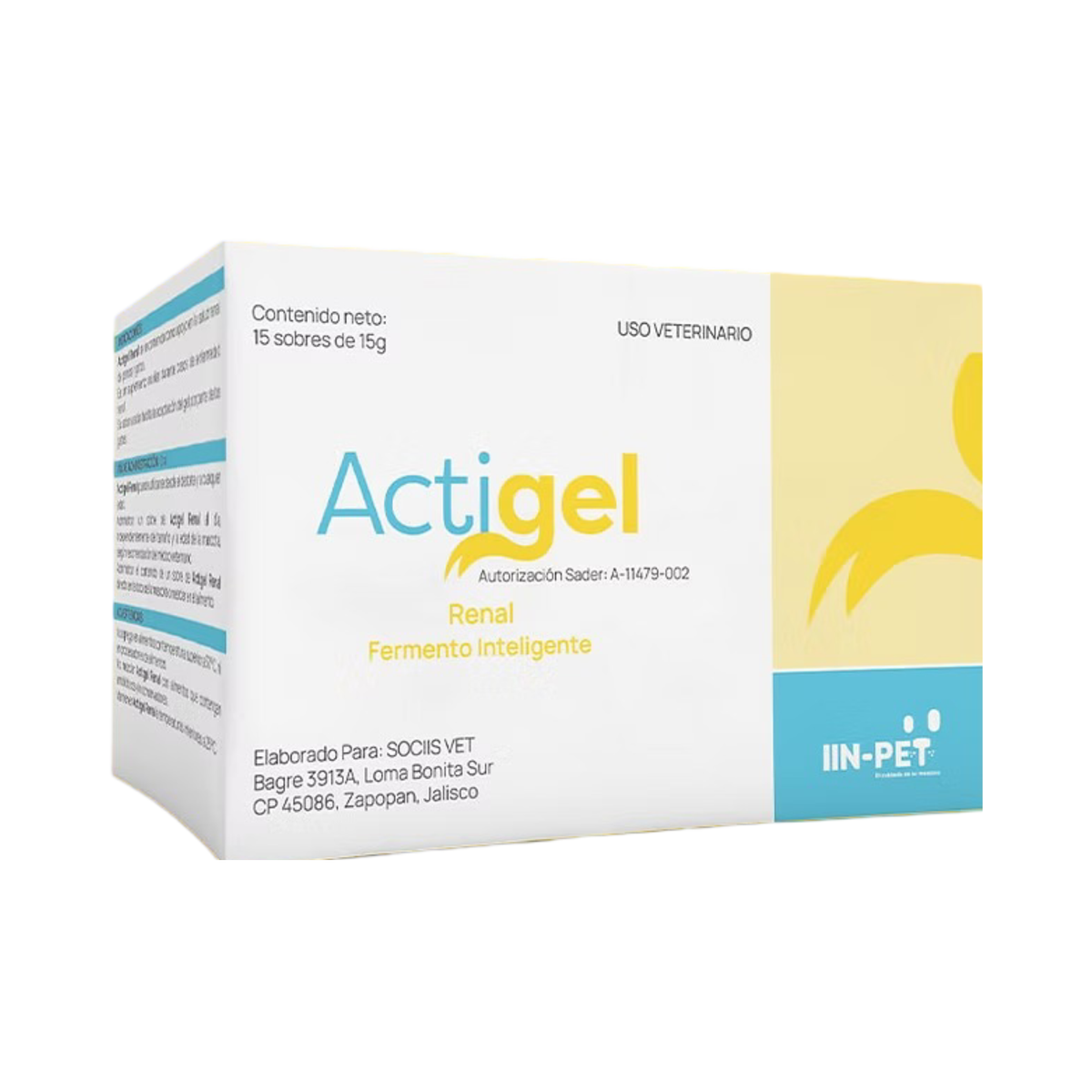 ACTIGEL RENAL PERRO Y GATO CAJA 15 SOBRES 15 g