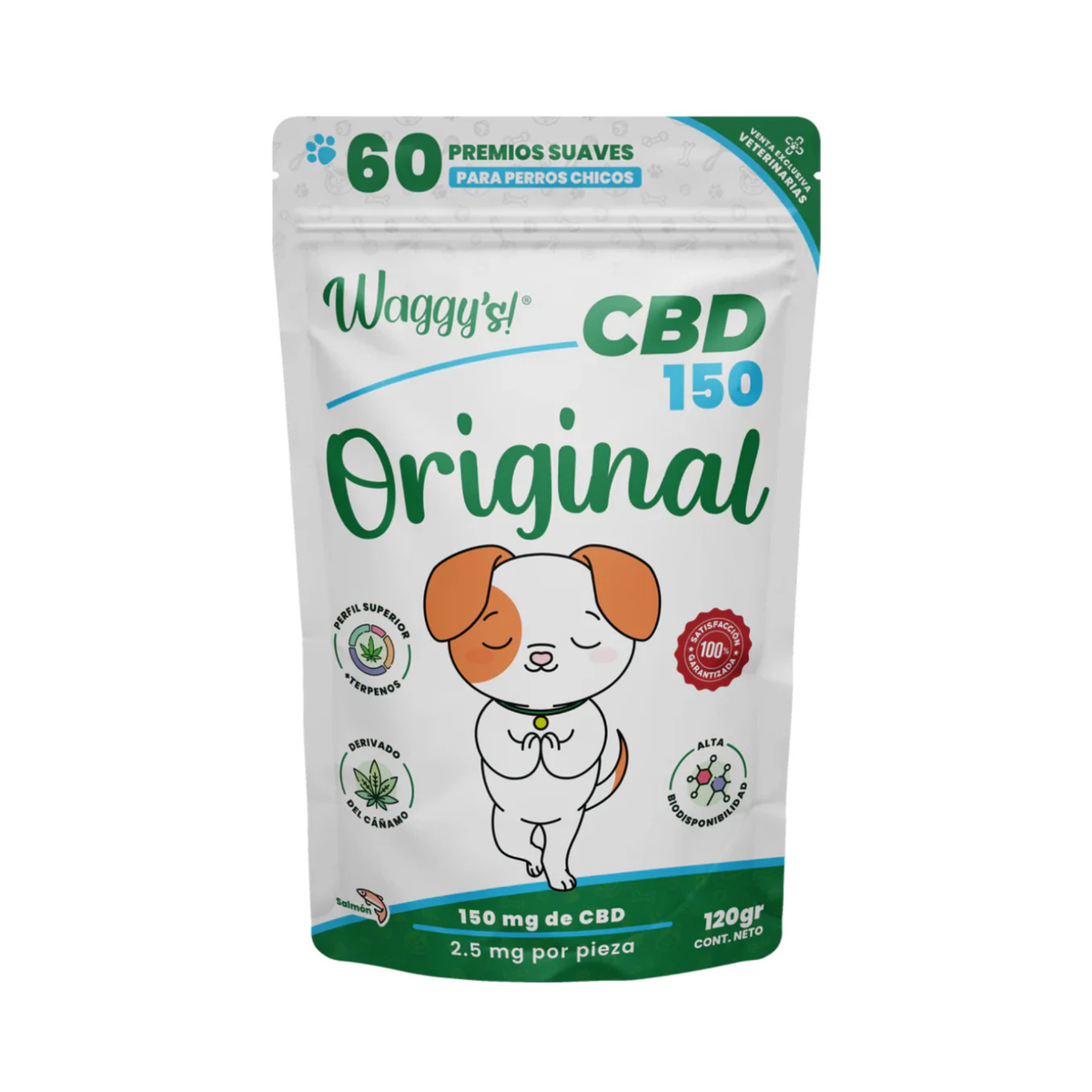 WAGGY´S PREMIOS ORIGINAL CBD 150 mg 60 pzas PERRO