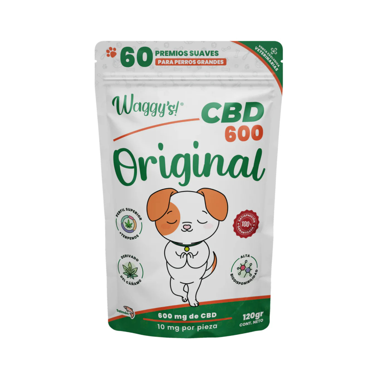WAGGY´S PREMIOS ORIGINAL CBD 600 mg 60 pzas PERRO