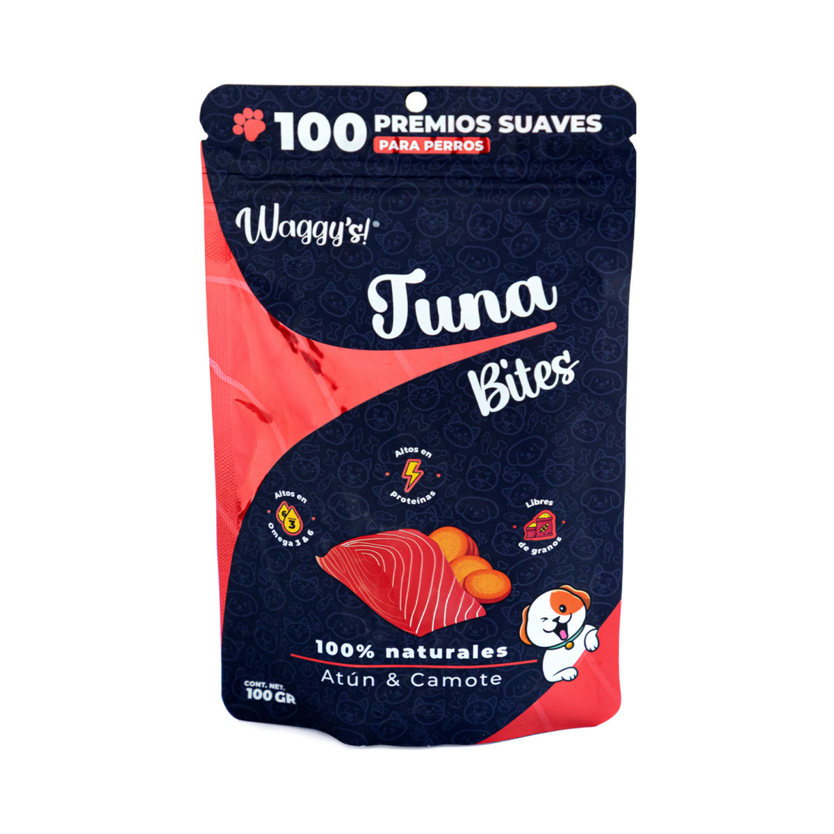 WAGGY´S PREMIOS BITES ATÚN 100 pzas PERRO