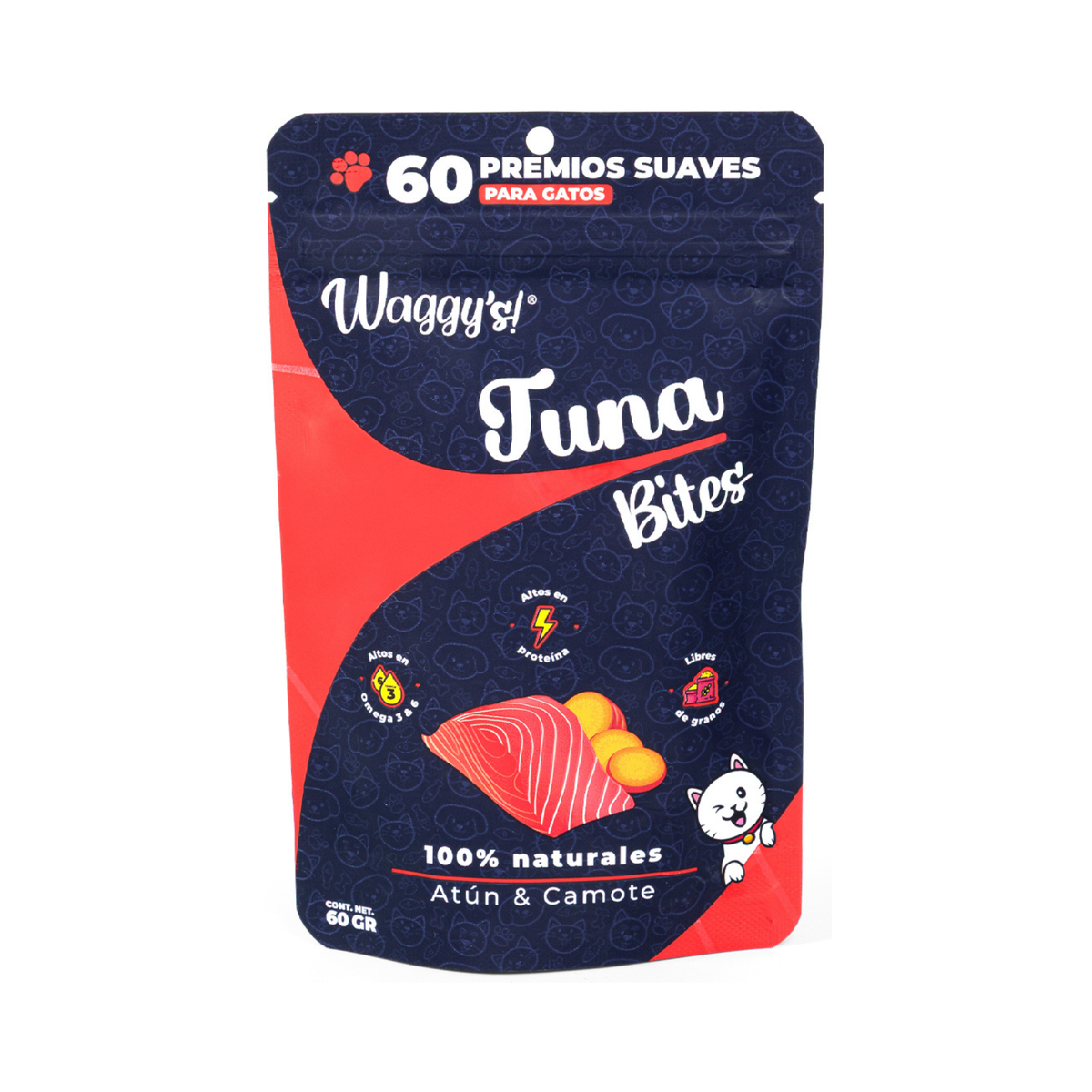 WAGGY´S PREMIOS BITES ATÚN 100 pzas GATO