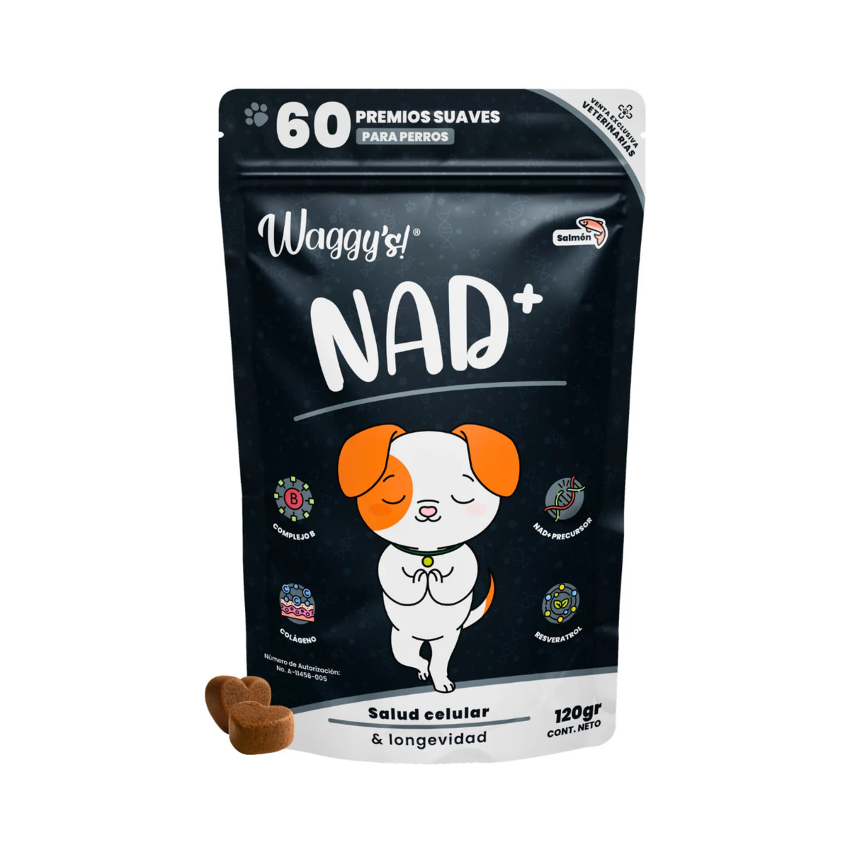 WAGGY´S SUPLEMENTO NAD+ 60 pzas PERRO