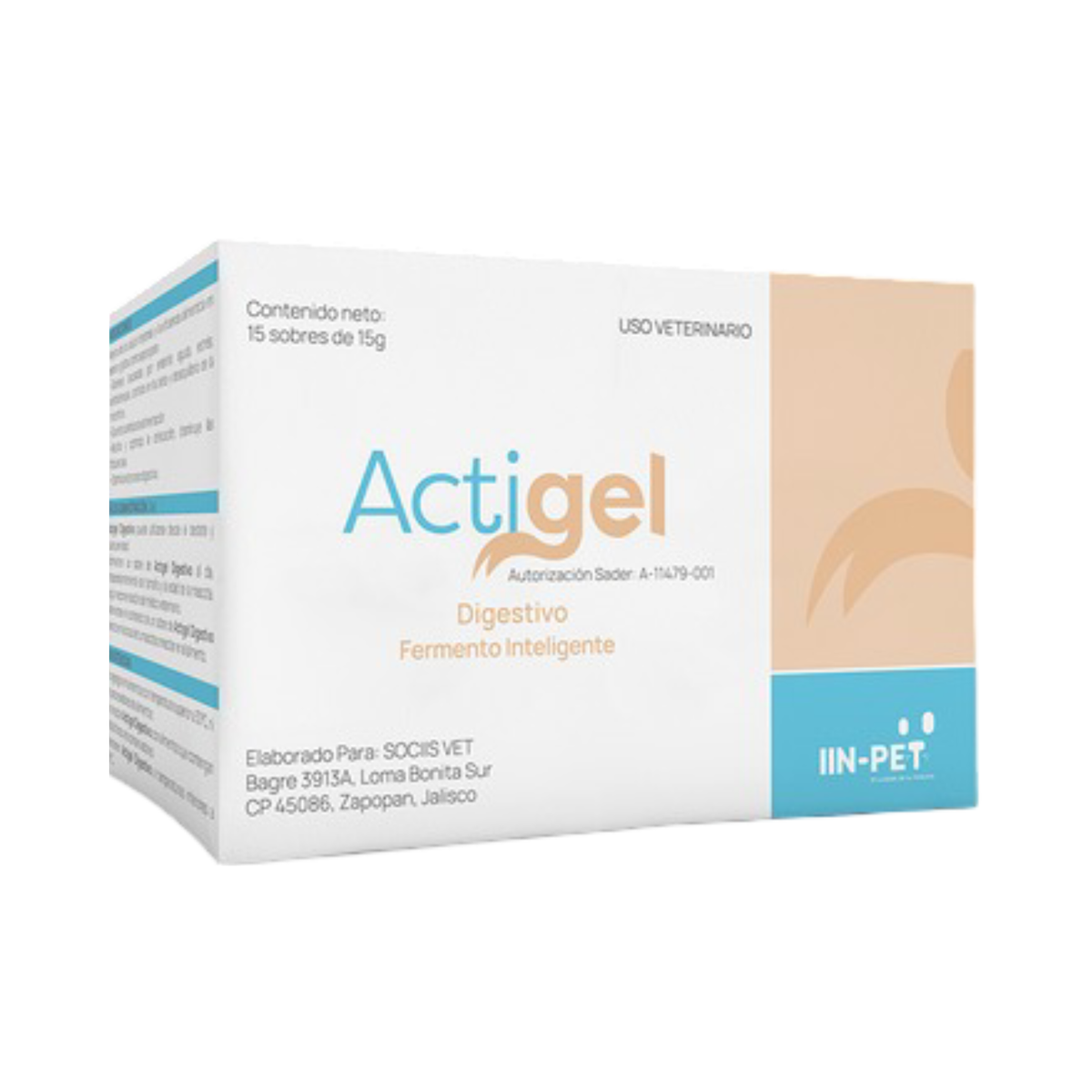 ACTIGEL DIGESTIVO PERRO Y GATO CAJA 15 SOBRES 15 g
