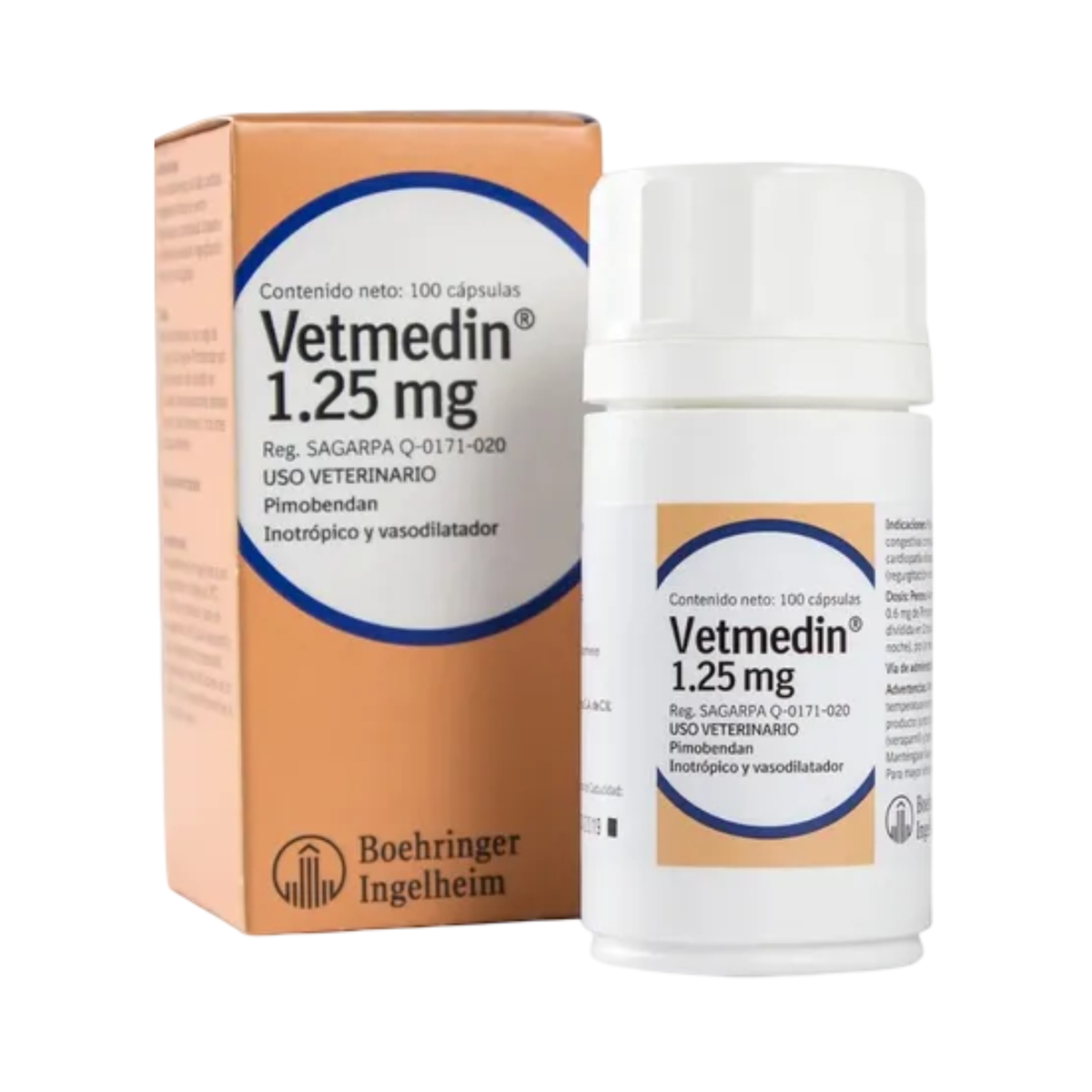 VETMEDIN 1.25 mg 100 caps
