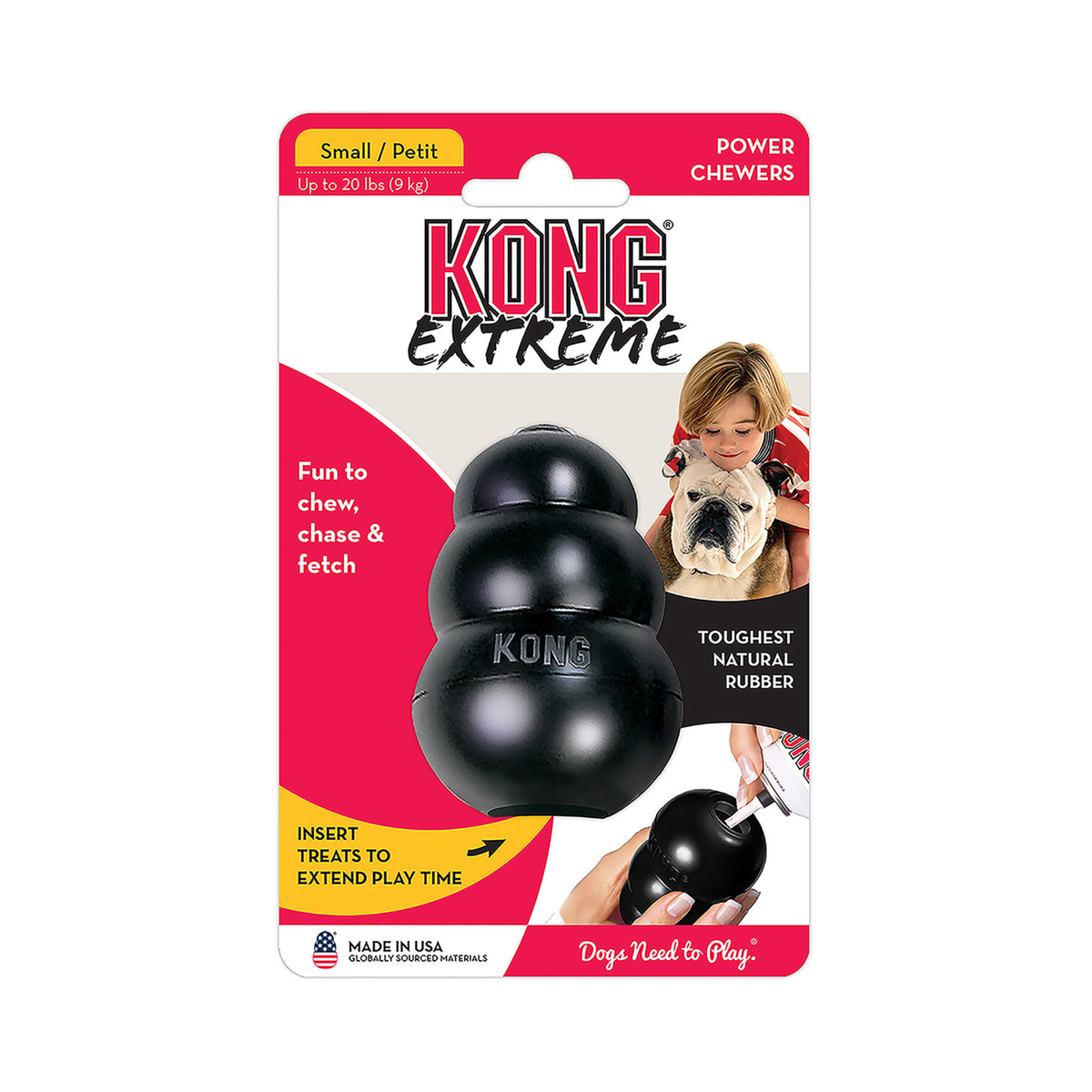 JUGUETE KONG EXTREME NEGRO CHICO