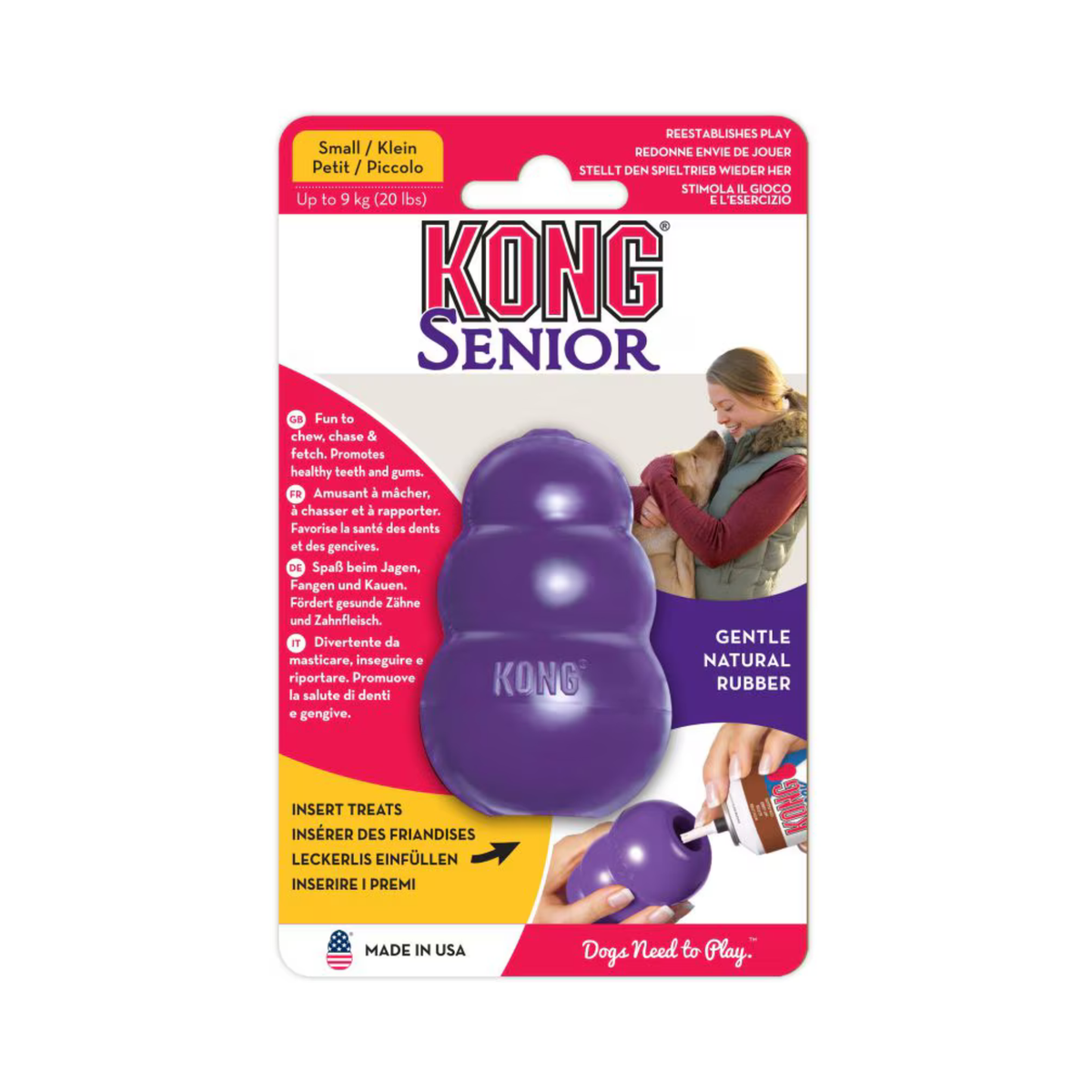 JUGUETE KONG SENIOR MORADO CHICO