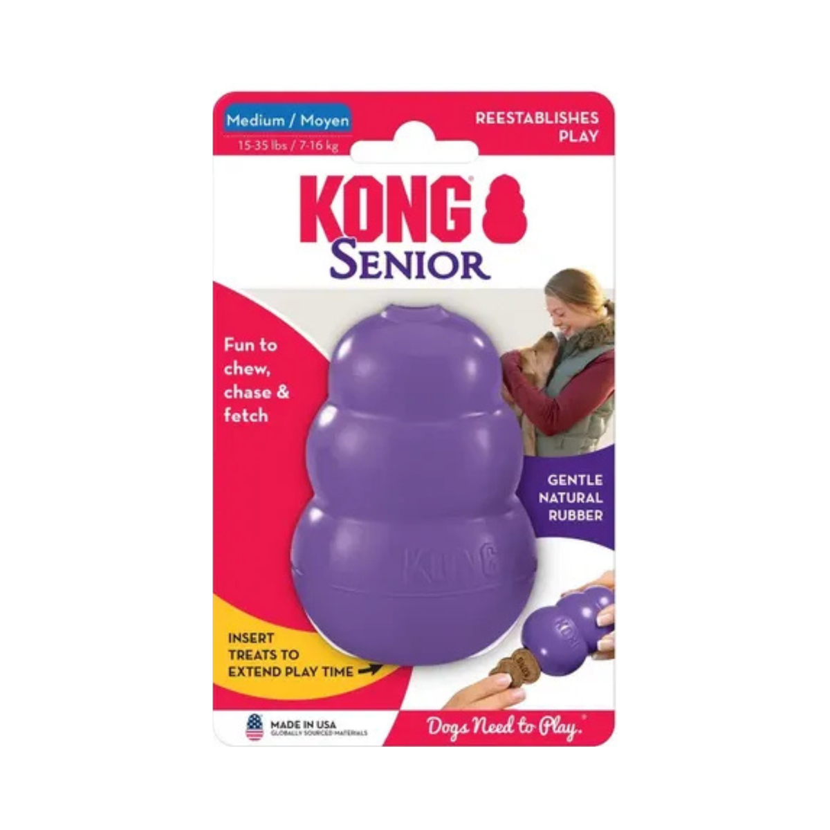 JUGUETE KONG SENIOR MORADO MEDIANO