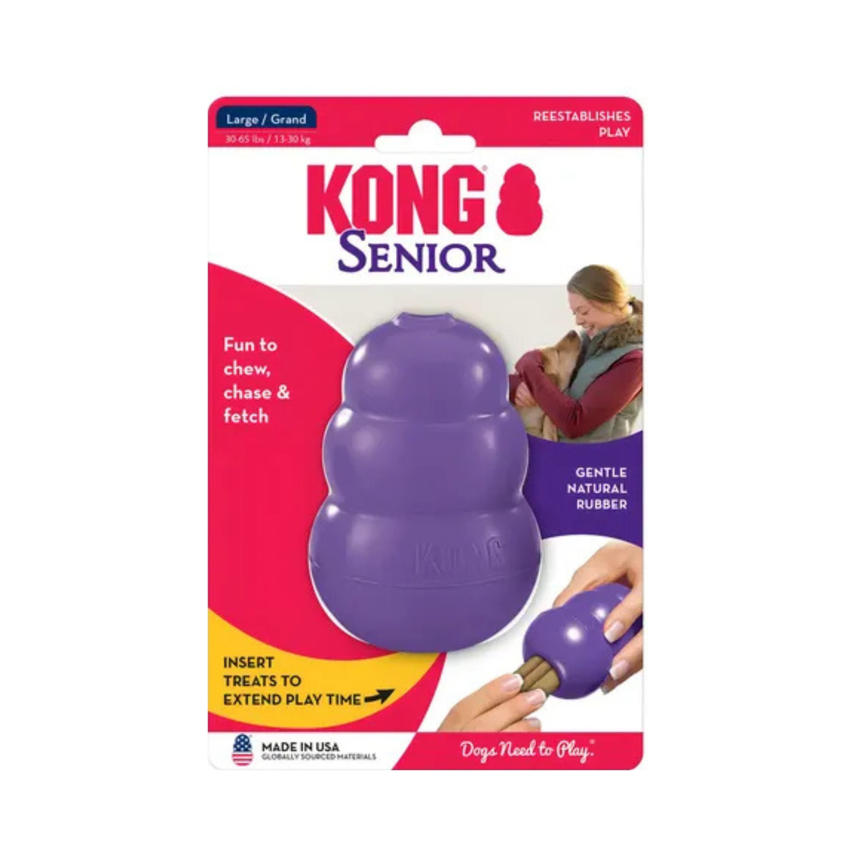 JUGUETE KONG SENIOR MORADO GRANDE