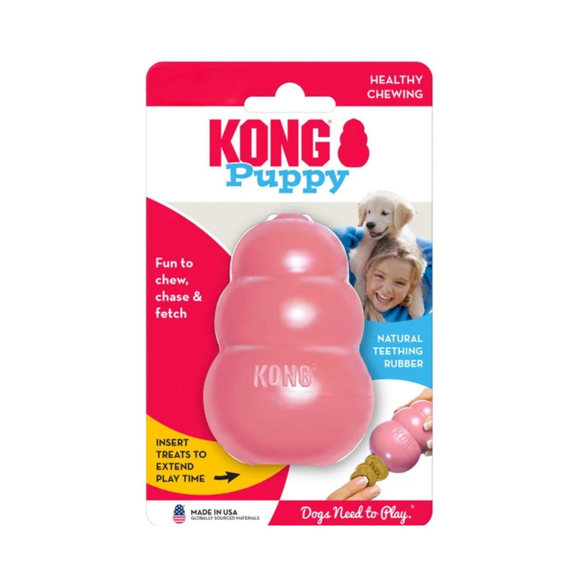 JUGUETE KONG CACHORRO MEDIANO ROSA