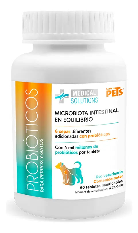 PROBIOTICOS P/PERROS Y GATOS 60 Tab